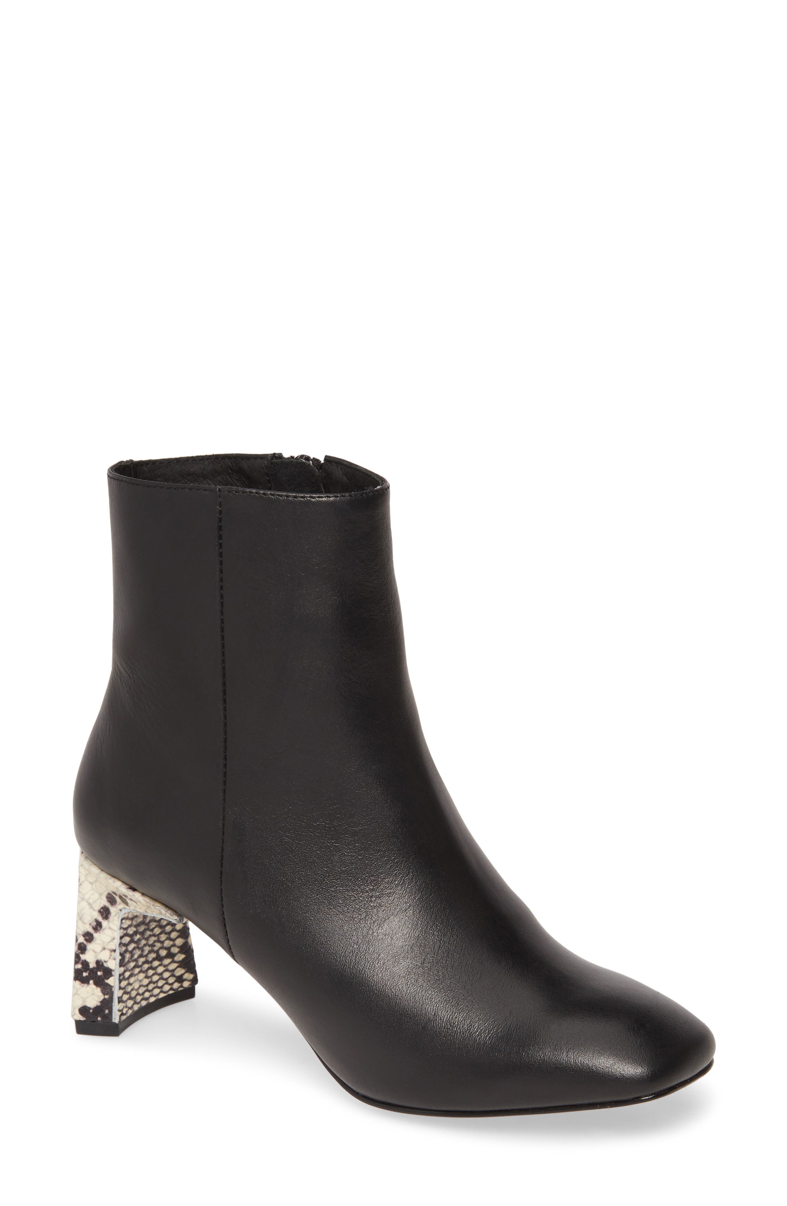 Flair Bootie, Main, color, BLACK