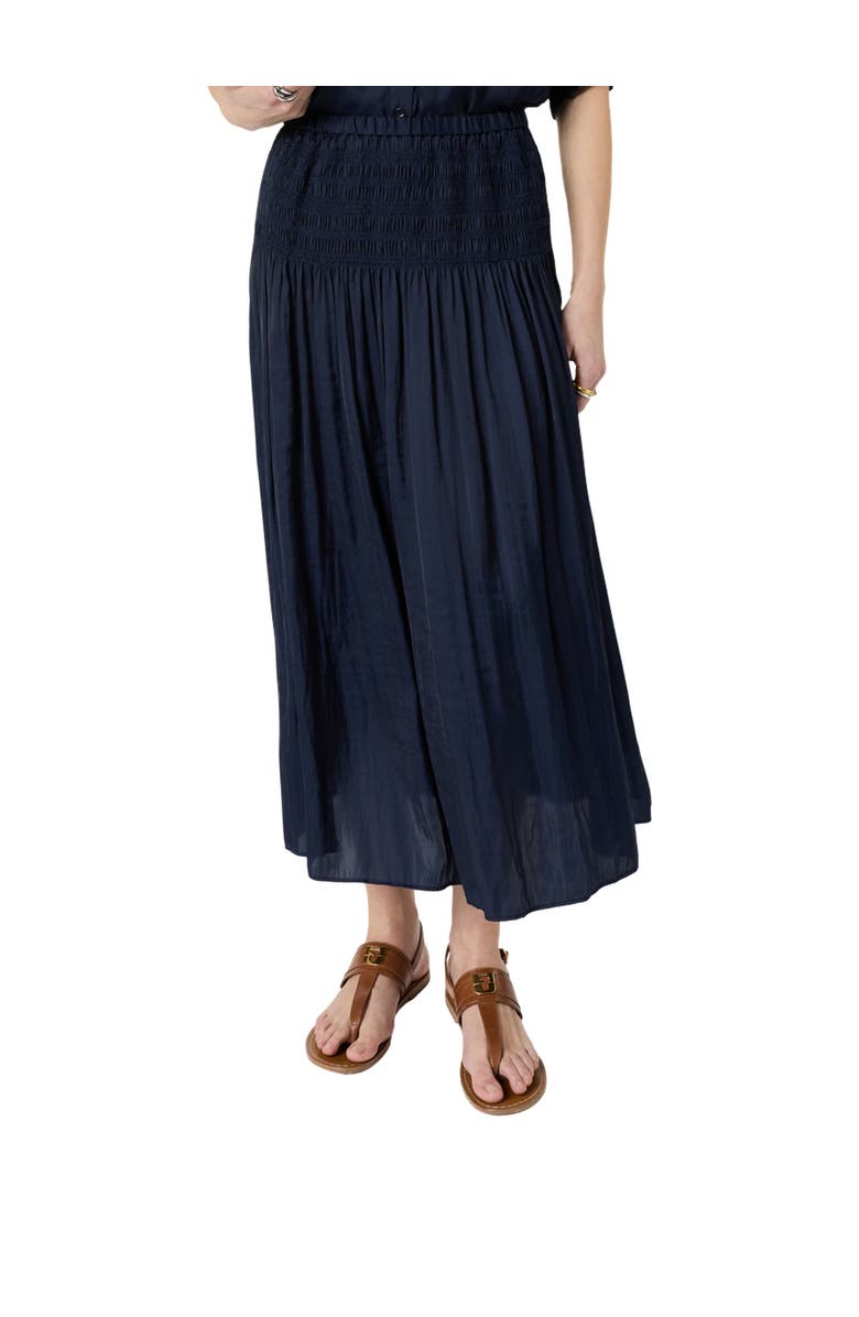 GERARD DAREL Jolie Pleated Midi Skirt, Main, color, Navy Blue