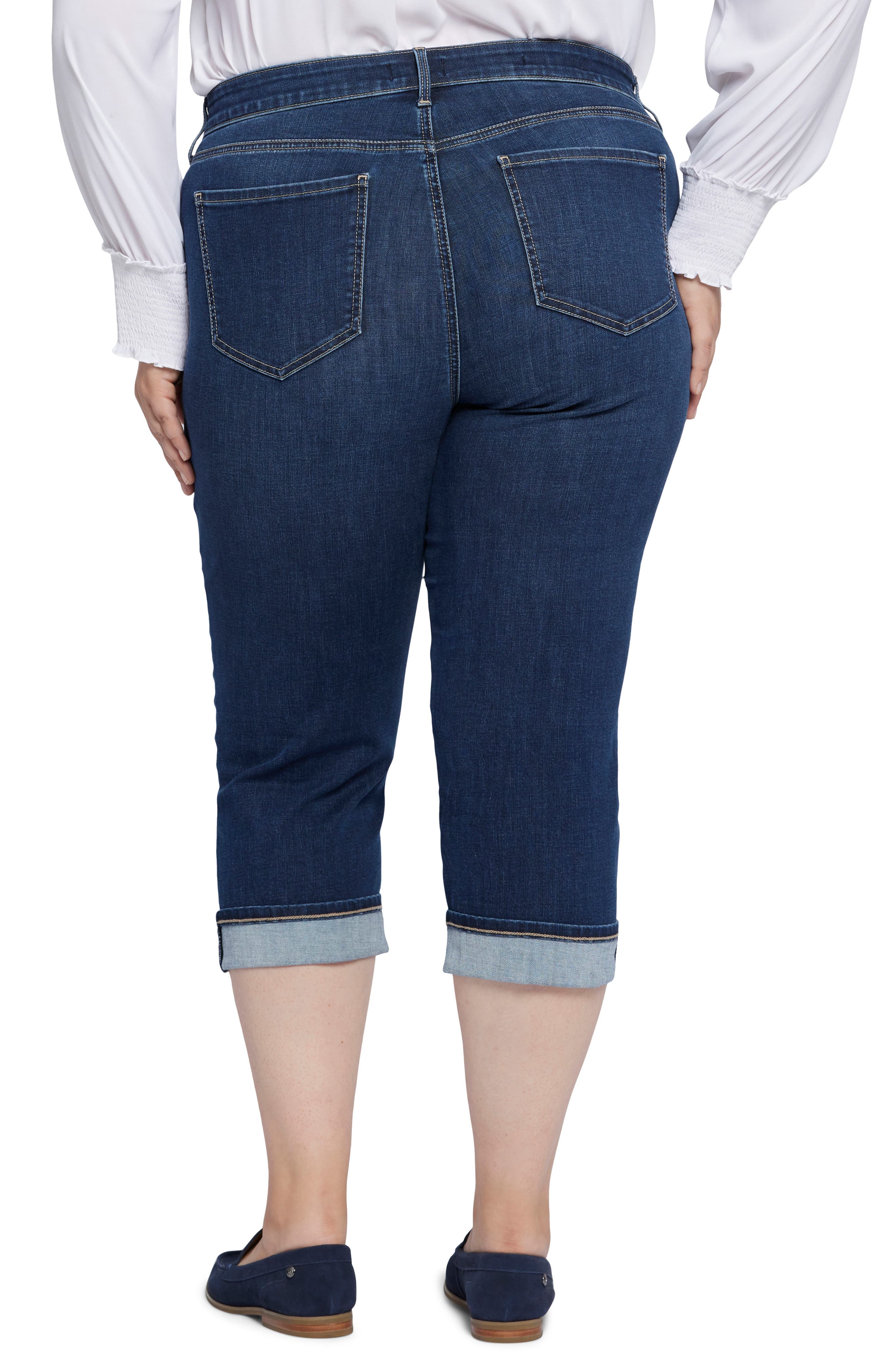 Marilyn Cuffed Capri Jeans - image 4