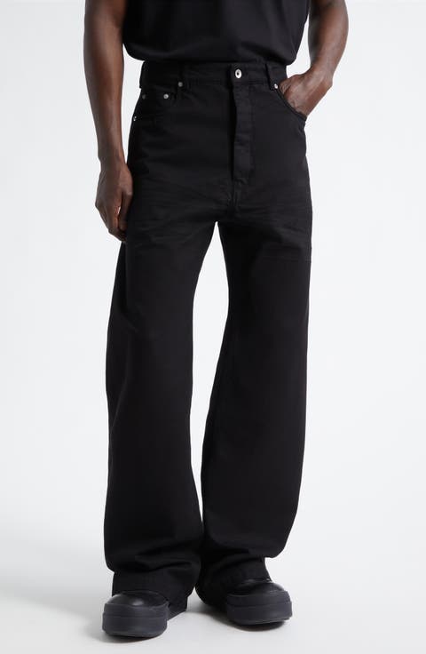 Geth Five-Pocket Wide Leg Jeans