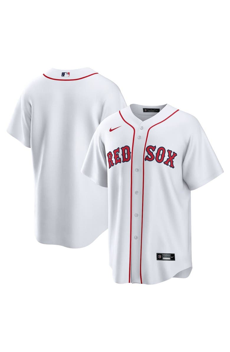 Nike Men's Nike White Boston Red Sox Home Replica Team Jersey, Main, color, White