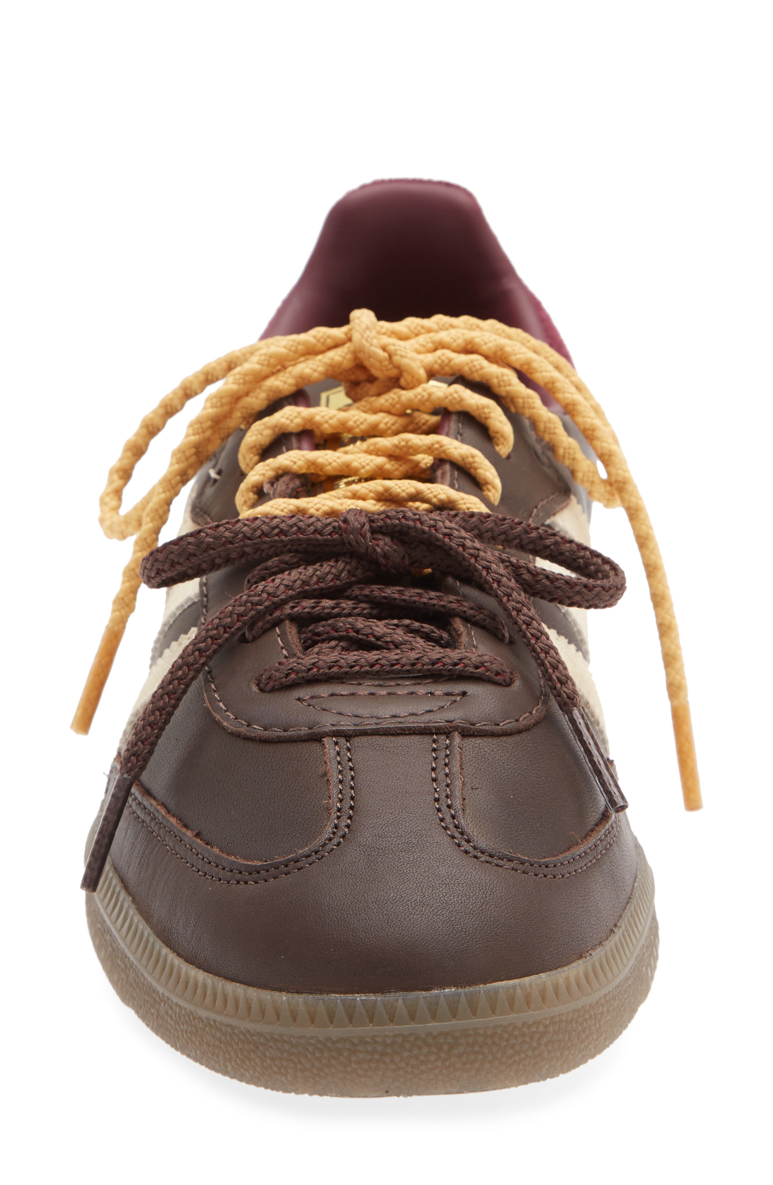 Samba OG Sneaker, Alternate, color, BROWN/ WARM VANILLA/ MAROON