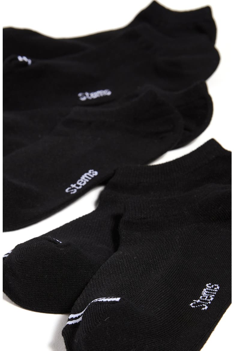 3-Pack Training No-Show Socks, Alternate, color, BLACK
