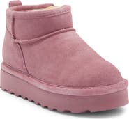 BEARPAW Kids' Retro Shorty Faux Fur Platform Boot