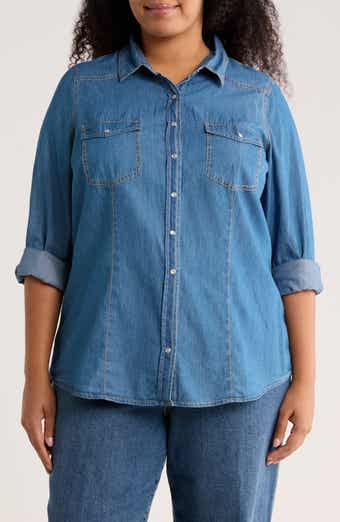 DR2 by Daniel Rainn Western Long Sleeve Denim Shirt