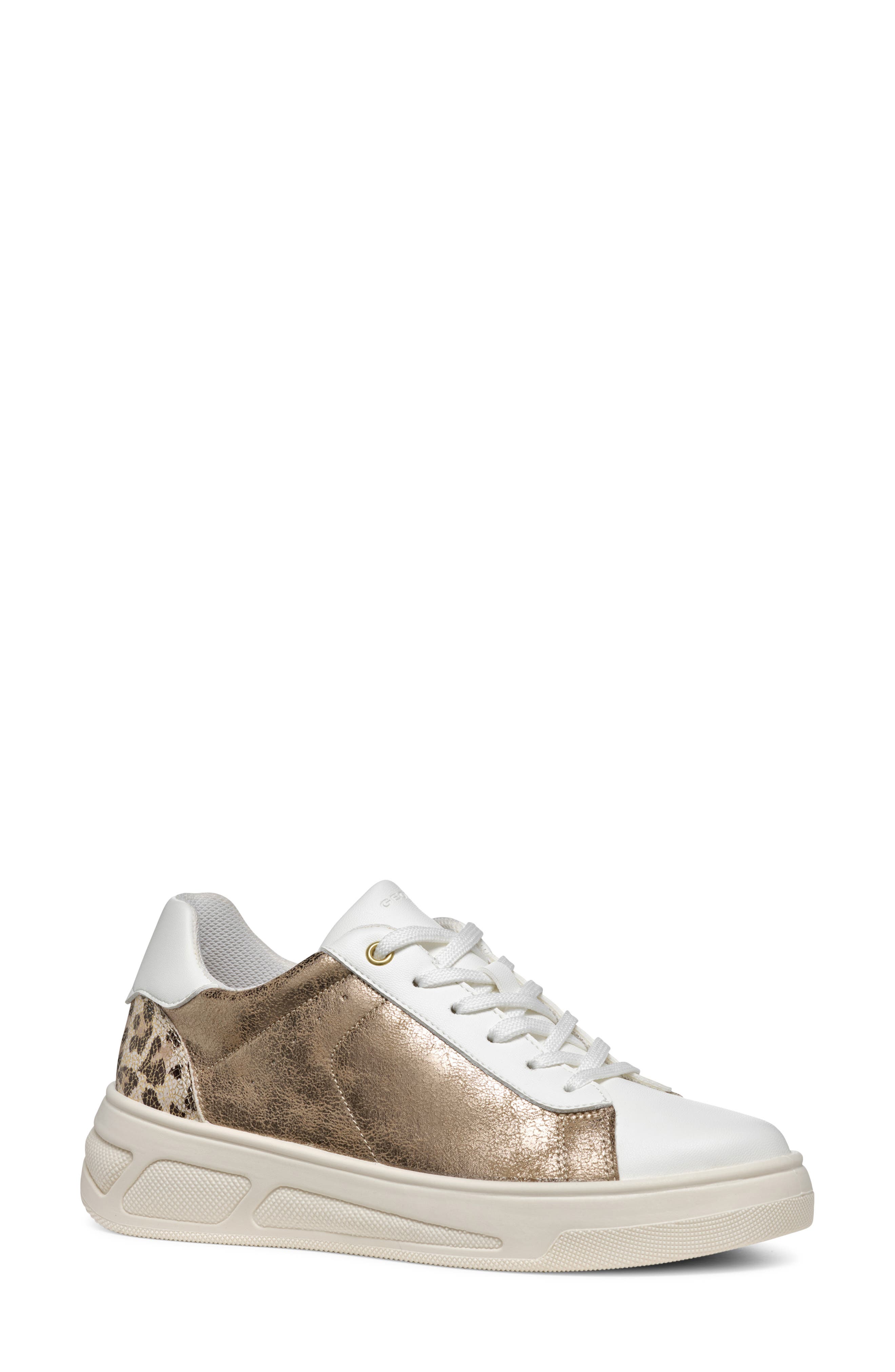Geox Ljuba Sneaker in Bronze/White 
