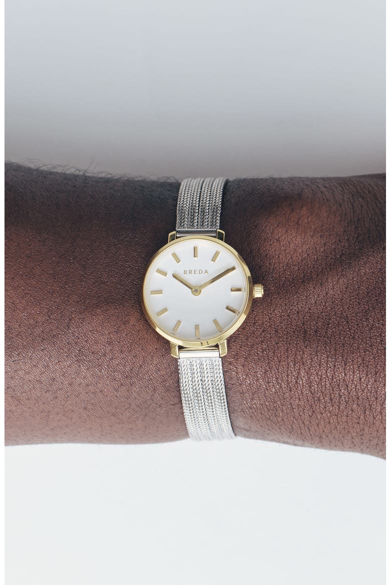 Beverly Mesh Strap Watch, 25mm, Alternate, color, TWO-TONE