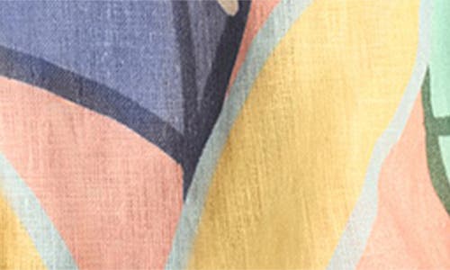 Vitamin A ® The Getaway Linen Cover-up Shorts In Multi