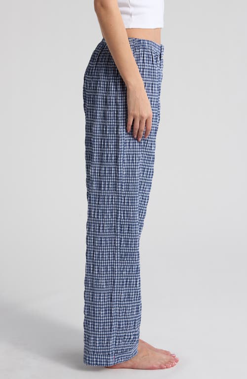 FREE PEOPLE FREE PEOPLE CLOUD TEN CHECK PRINT PAJAMA PANTS 