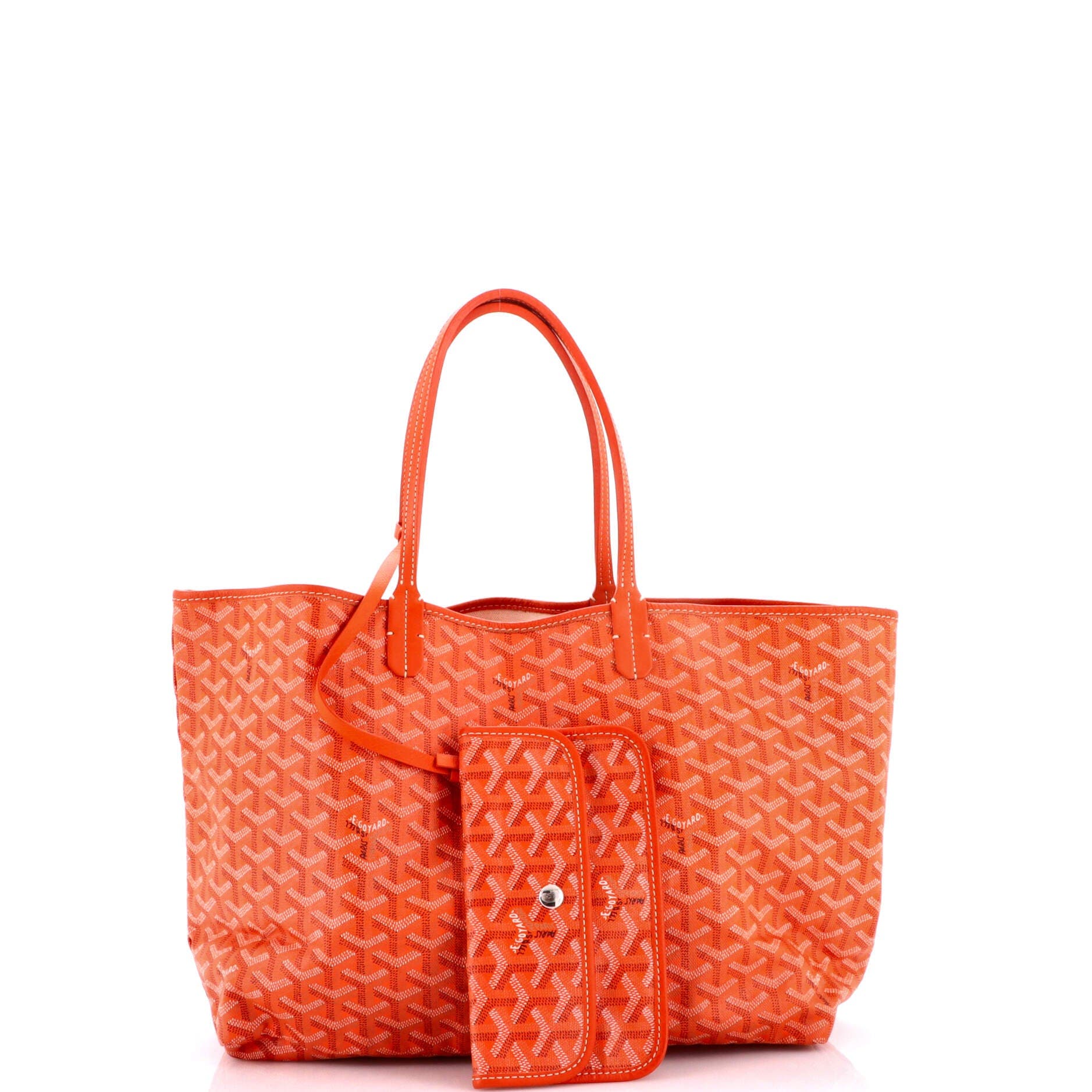 Pre-Owned Goyard Saint Louis Tote Coated Canvas PM, Alternate, color, Orange
