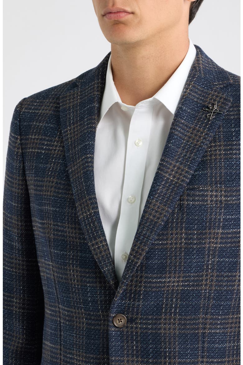 Bleecker Wool Blend Sport Coat, Alternate, color, NAVY