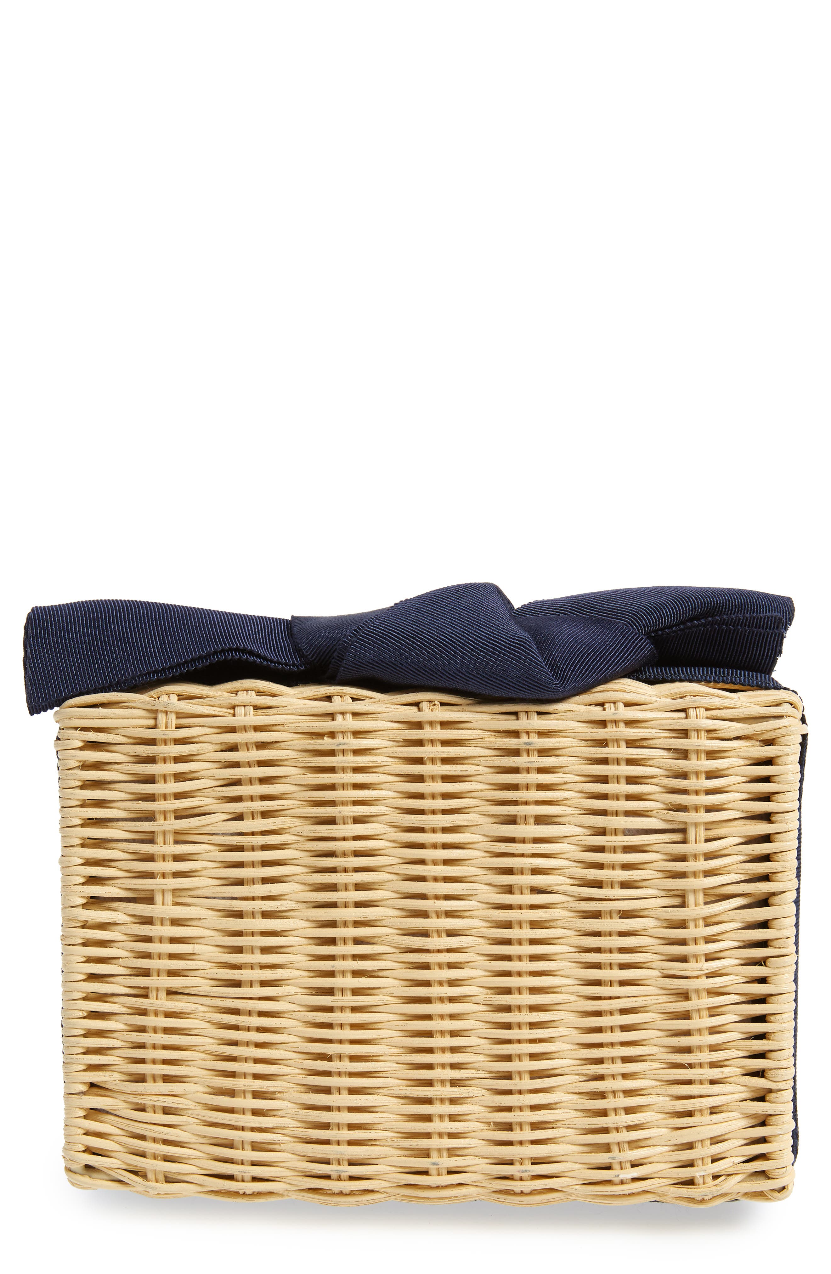 Pamela Munson Woven Rattan Clutch, Main, color, 