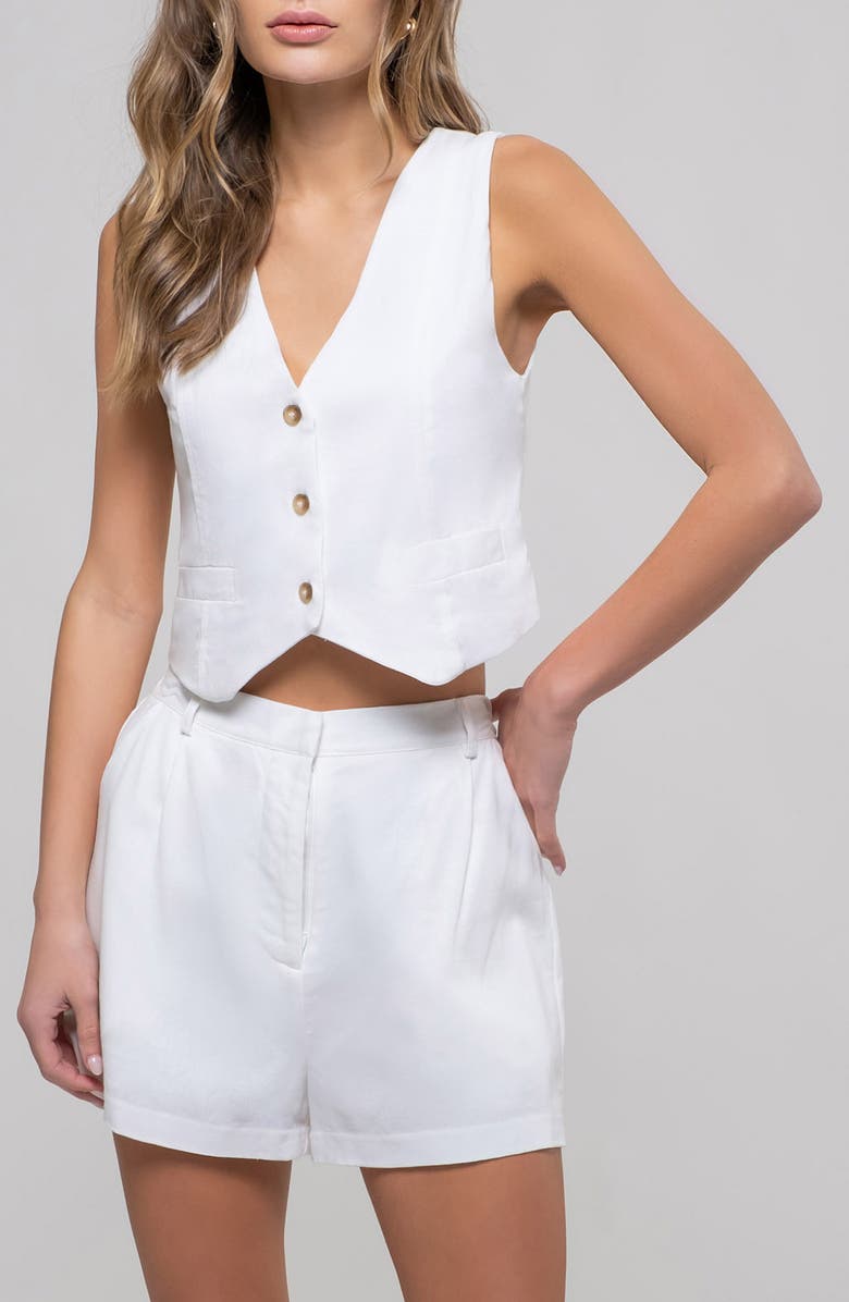 Blu Pepper Woven Vest, Main, color,