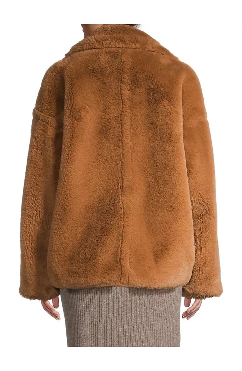 Emilia George Maia Faux Fur Coat, Alternate, color, Brown