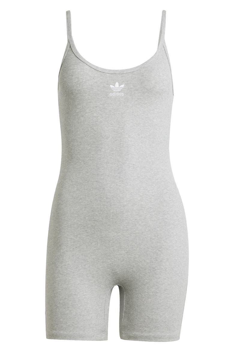 Essentials Rib Romper, Alternate, color, MGREYH