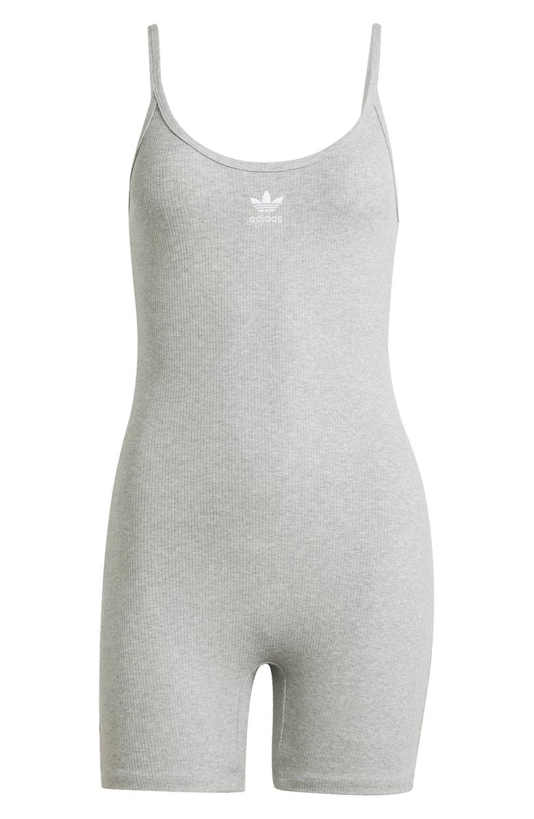 adidas Originals Essentials Rib Romper, Alternate, color, Mgreyh
