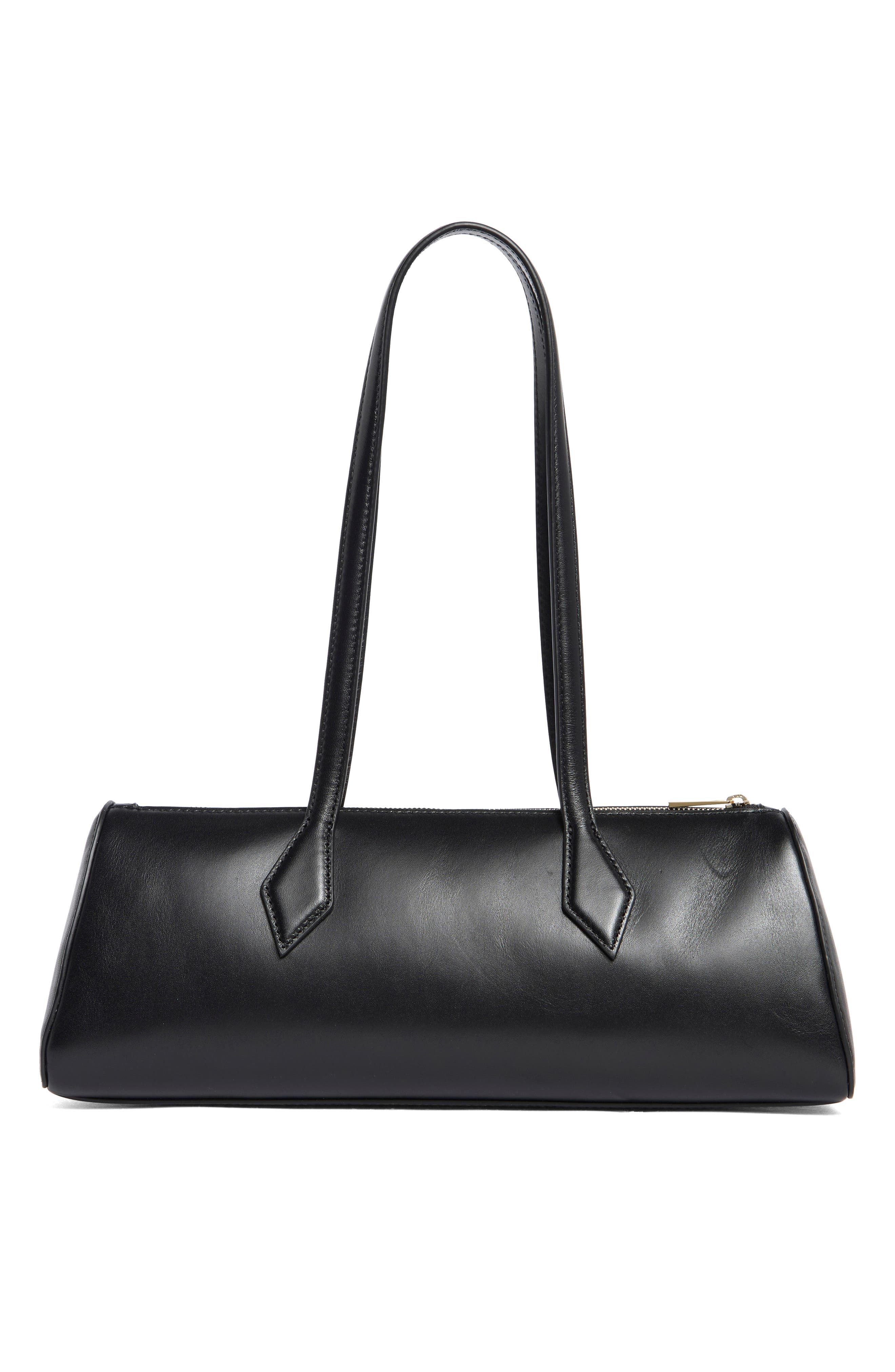 Reformation Sofia East/West Shoulder Bag, Alternate, color, Black Leather