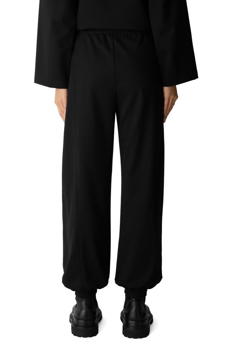 Ponte Ankle Jogger Pants, Alternate, color, BLACK