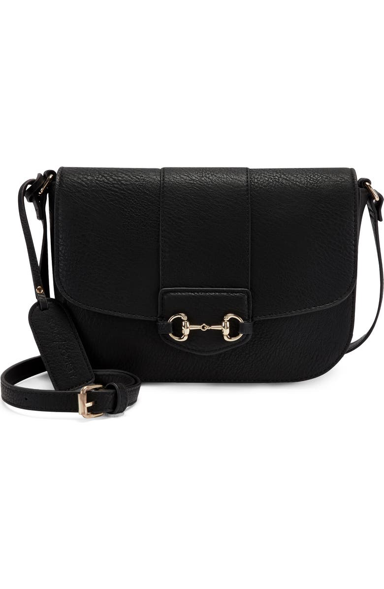 Sole Society Nairi Faux Leather Crossbody Bag, Main, color,
