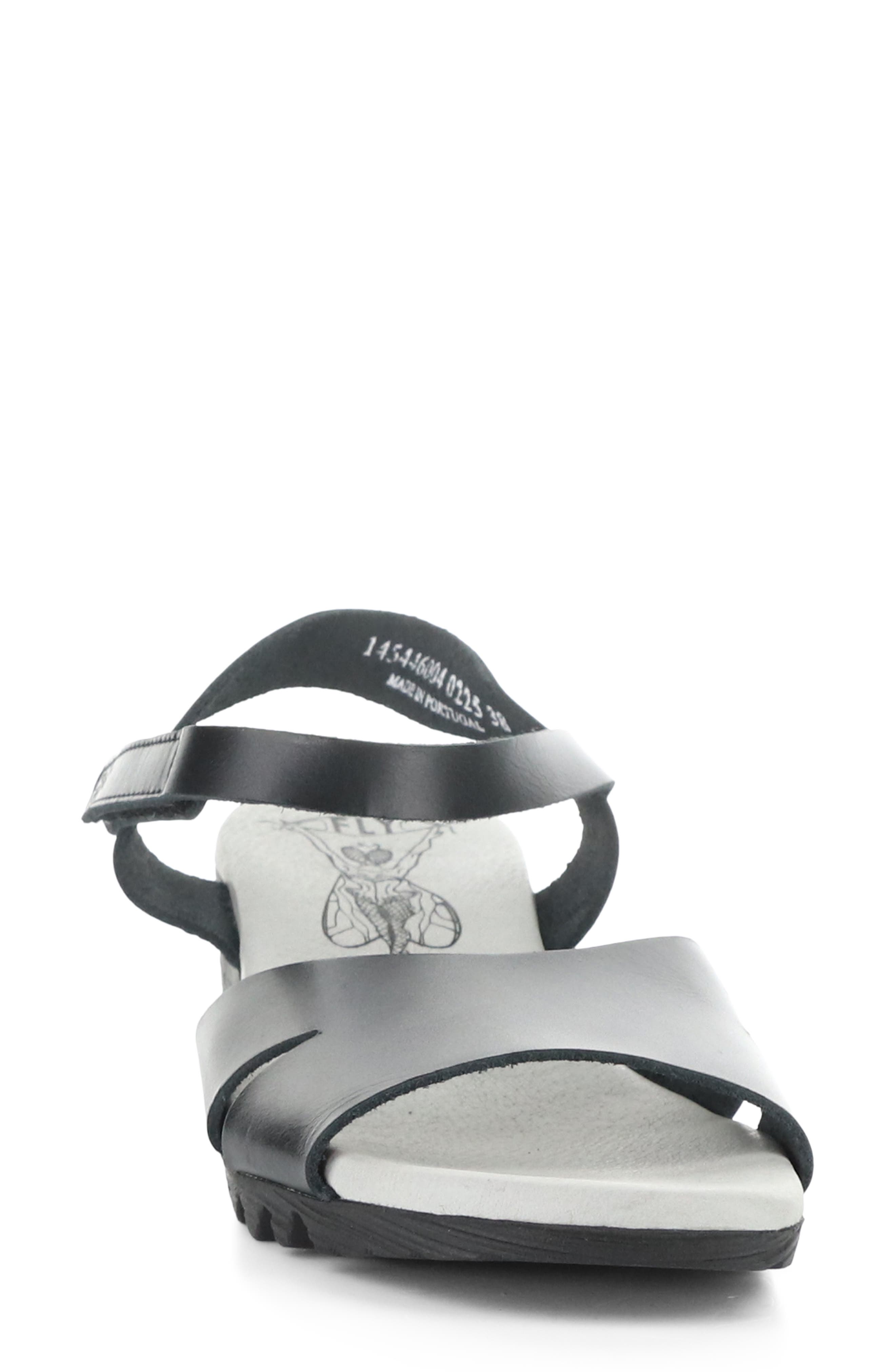 Fly London Olla Ankle Strap Wedge Sandal, Alternate, color, 