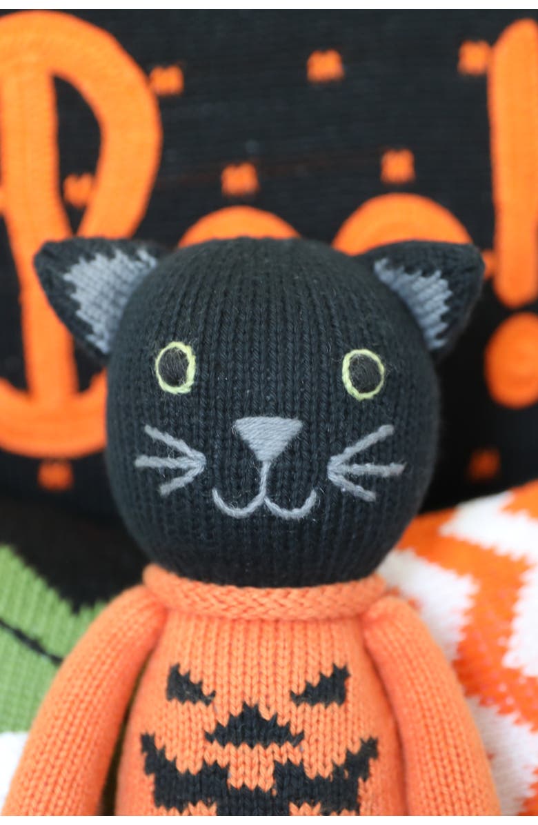 Melange Collection Knit Halloween Cat Toy, Alternate, color, Black And Orange