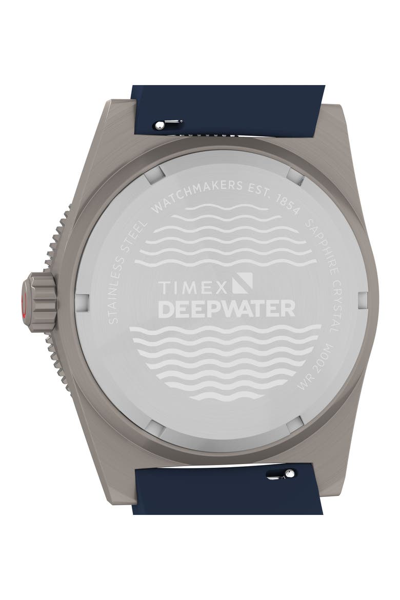 Deepwater Reef GMT Synthetic Strap Watch, 41mm, Alternate, color, BLUE