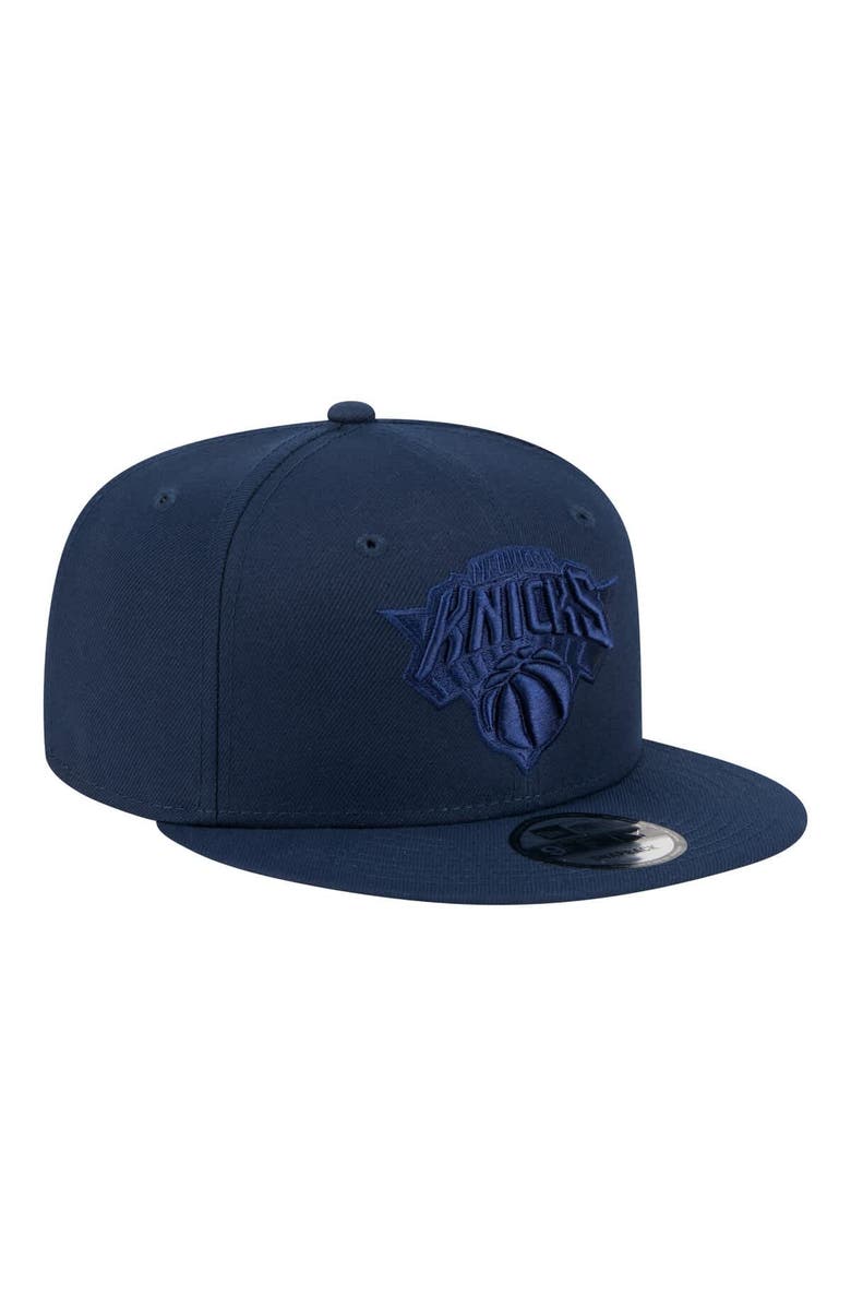 New Era Men's New Era Navy New York Knicks Tonal Color Pack 9FIFTY Snapback Hat, Alternate, color, Navy