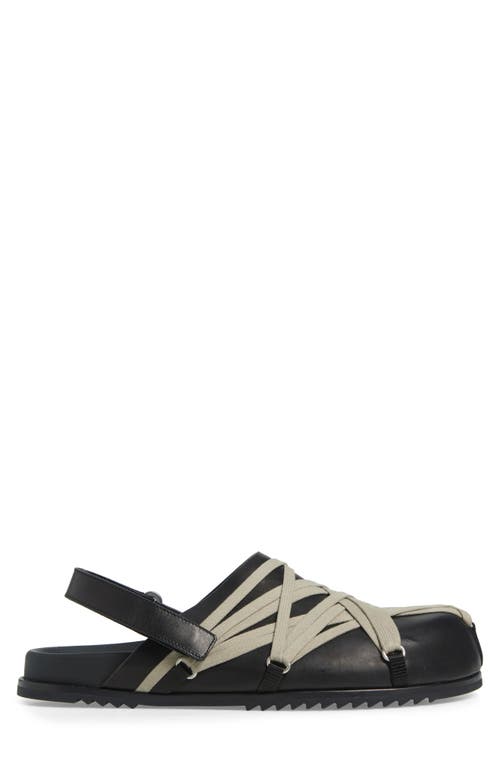 Rick Owens Concordians Megalaced Mules In Black