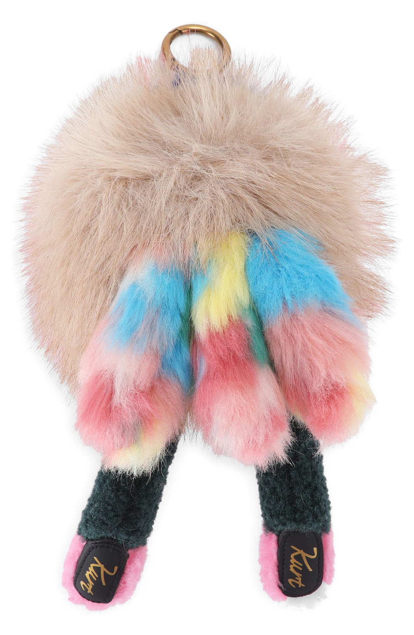 Mascot Faux Fur Pom Pom Bag Charm, Alternate, color, OPEN MISCELLANEOUS