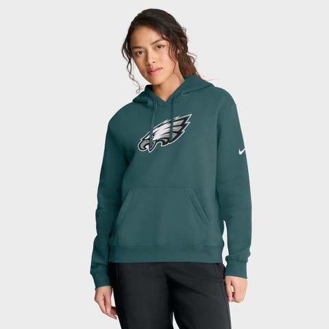 Women's Nike Green Philadelphia Eagles Club Fleece Pullover Hoodie