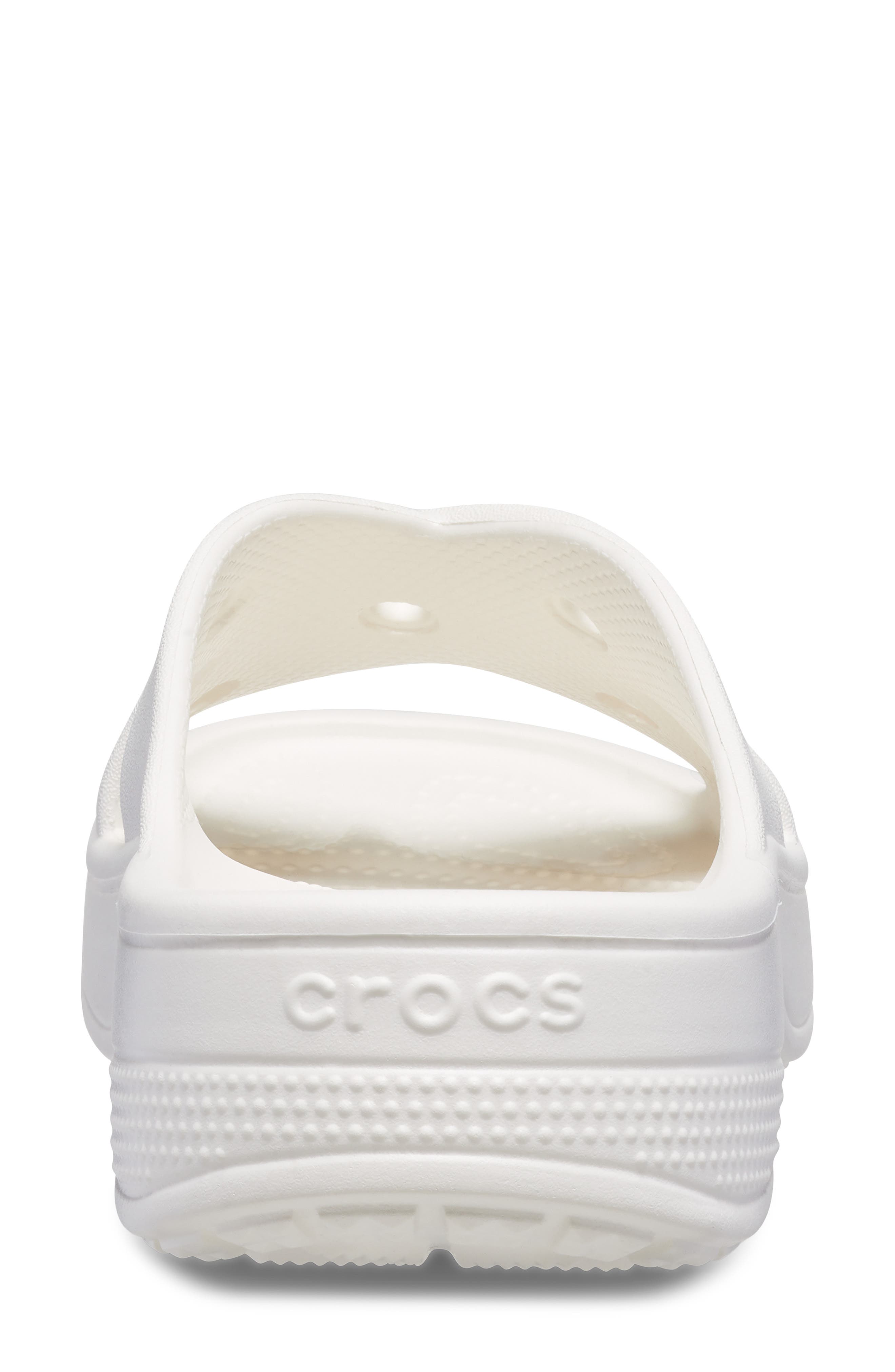 CROCS Cross Strap Slide Sandal, Alternate, color, Chalk