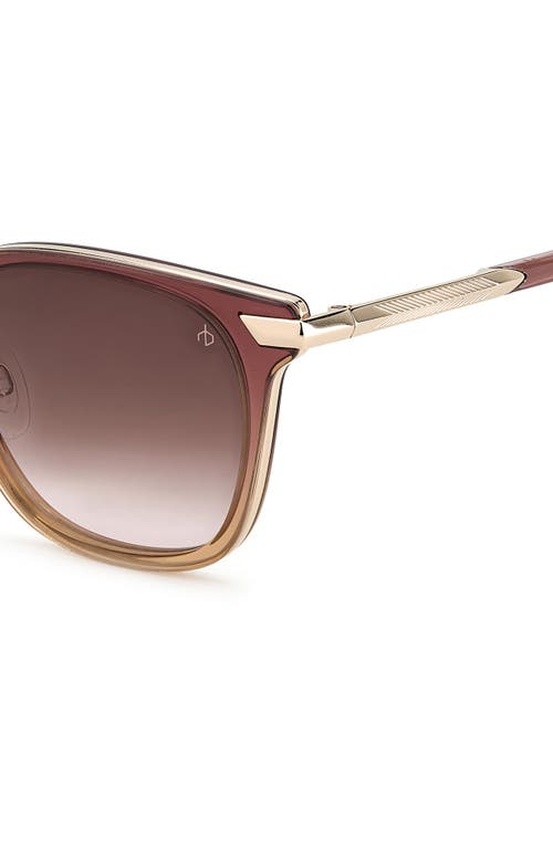 Rag & Bone 52mm Polarized Square Sunglasses In Brown