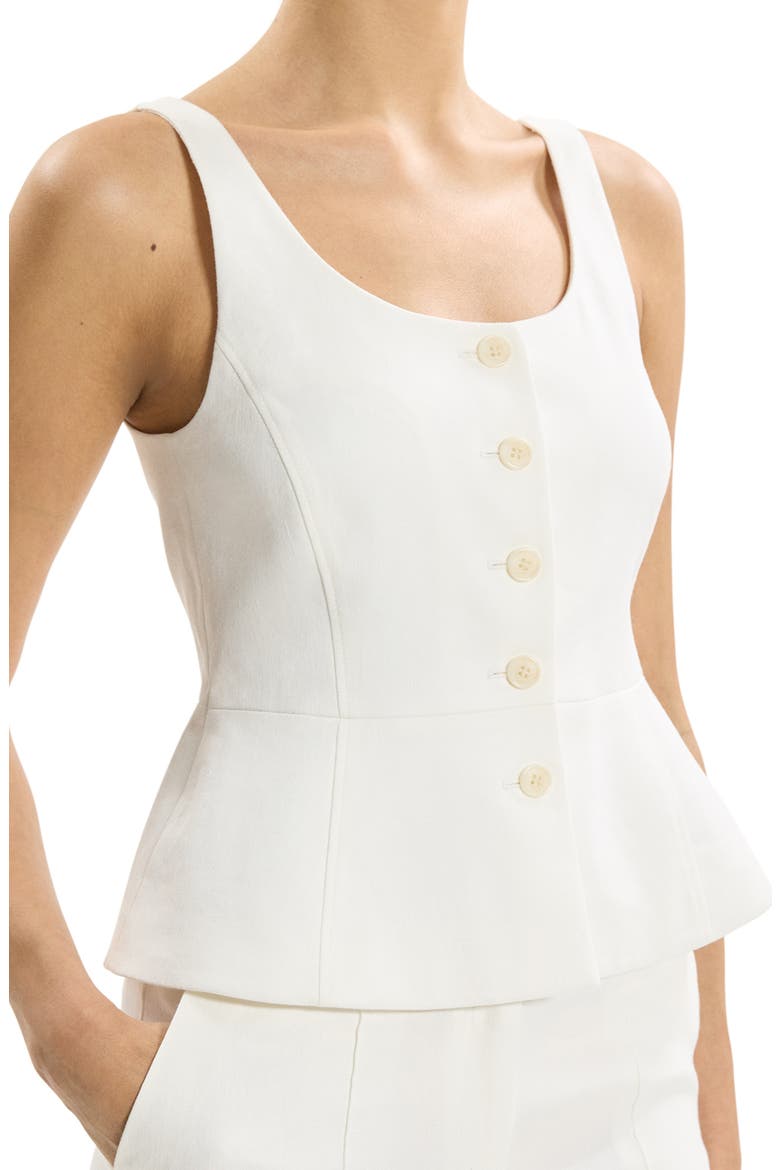Linen Blend Vest, Alternate, color, IVORY