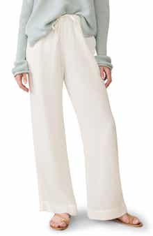 Faherty Dune Organic Cotton Wide Leg Pants