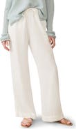 Faherty Dune Organic Cotton Wide Leg Pants