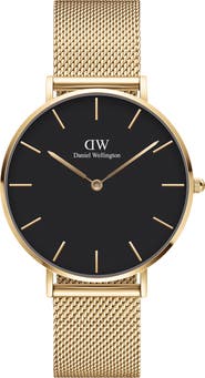 Daniel Wellington Grand Petite Evergold Mesh Strap Watch, 36mm