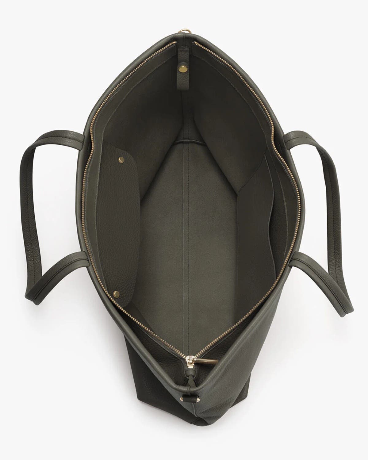 Cuyana Classic Easy Zipper Tote, Alternate, color, Dark Olive