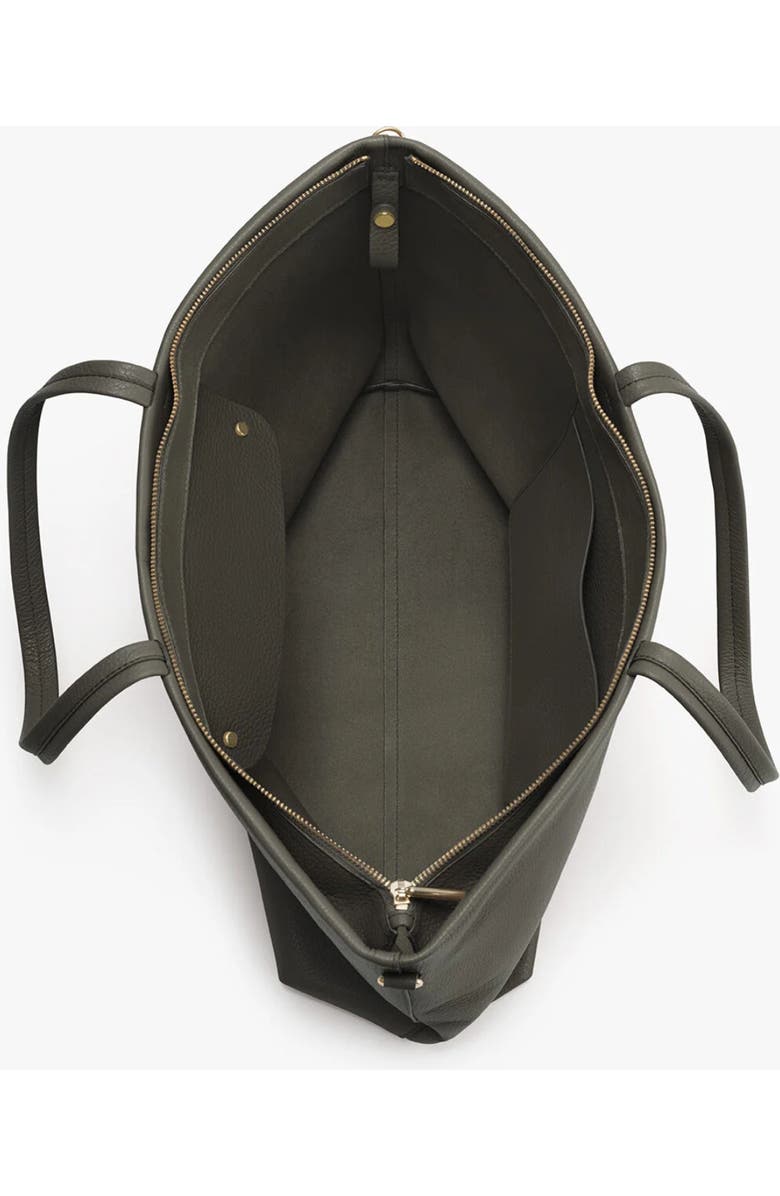 Cuyana Classic Easy Zipper Tote, Alternate, color, Dark Olive