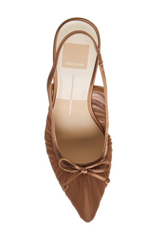 Dolce Vita Yela Slingback Pointed Toe Pump In Brown