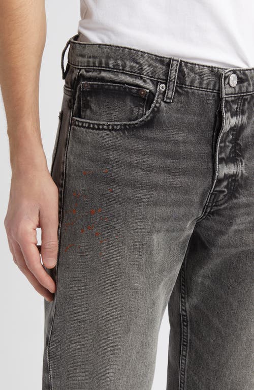 Frame The Straight Faded Denim Jeans In Dark Moon