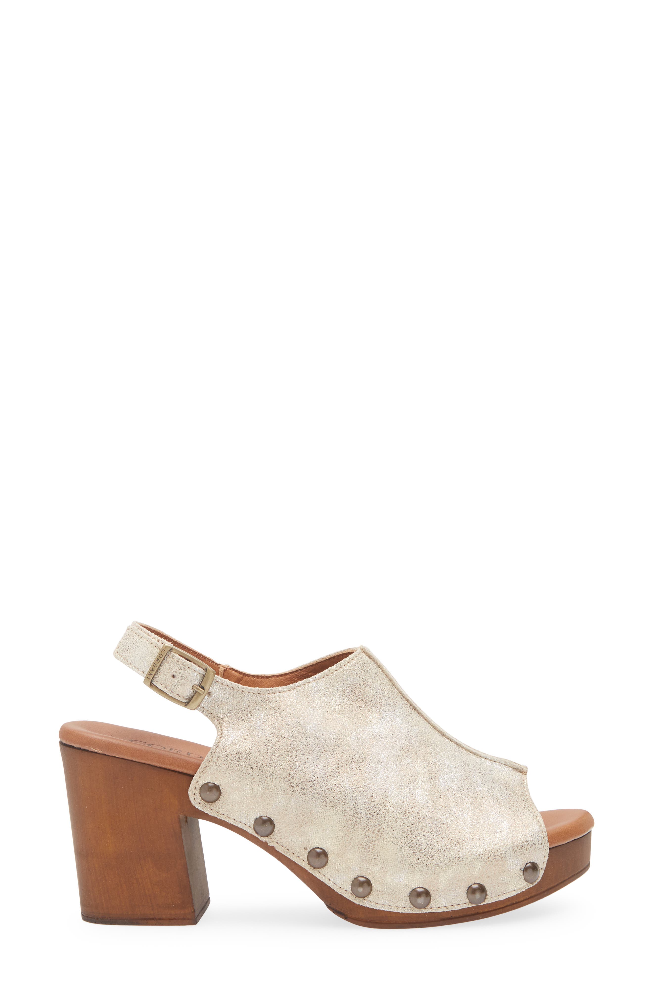 Cordani Winnie Shimmer Slingback Platform Sandal, Alternate, color, 