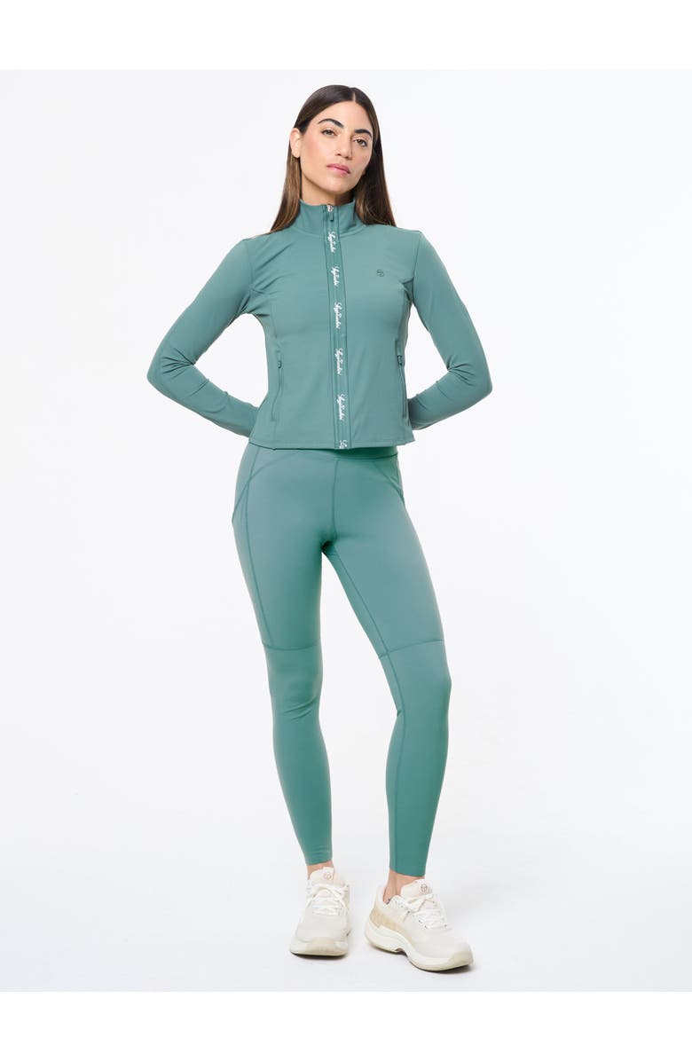 Sergio Tacchini Delfina Contour Jacket, Alternate, color, Duck Green