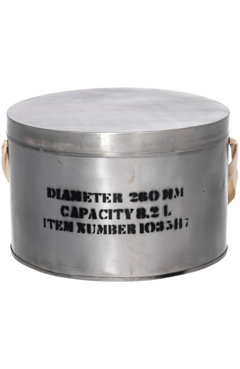 PUEBCO Steel Hat Box, Alternate, color, Natural