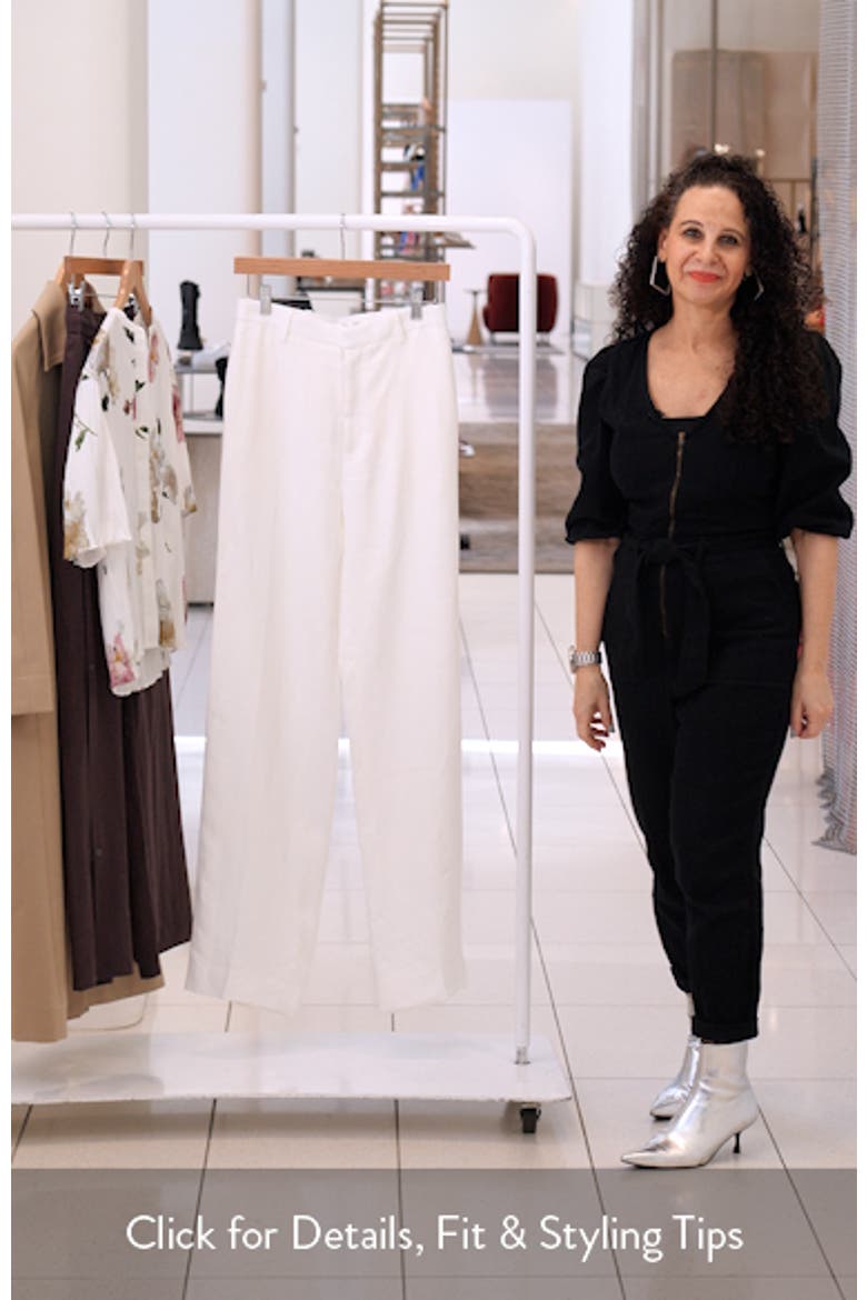 The Linen Blend Straight Leg Pants video