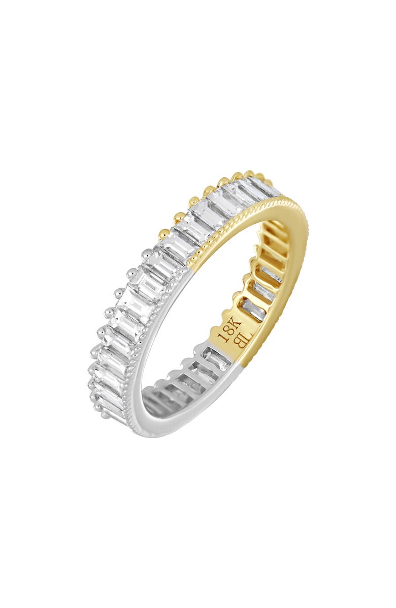 Bony Levy Florentine Baguette Diamond Eternity Ring, Main, color, 18K White Yellow Gold