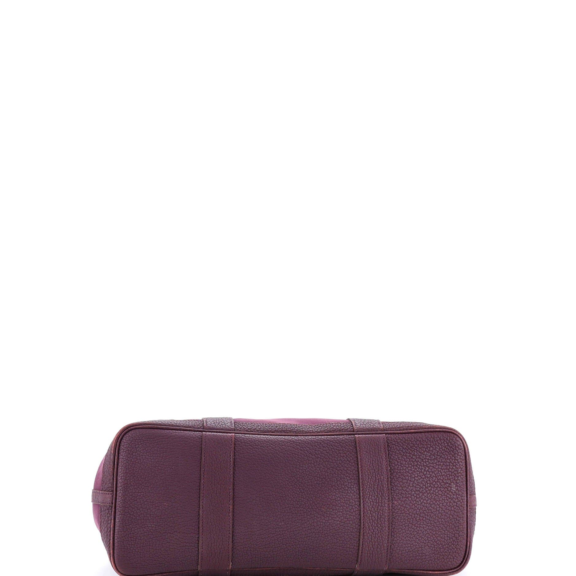 Pre-Owned Hermes Garden Party Tote Toile and Leather 36, Alternate, color, Cassis