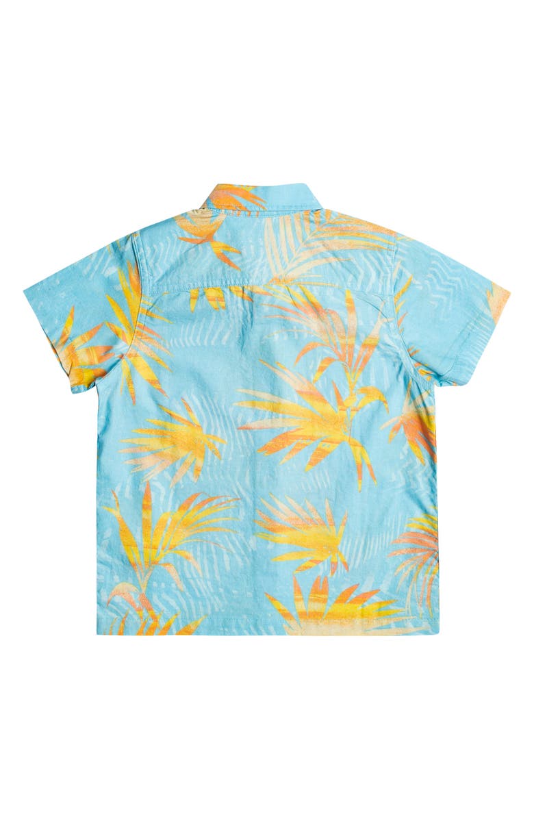 Quiksilver Kids' Ripped Up Organic Cotton Short Sleeve Button-Up Shirt, Alternate, color, 