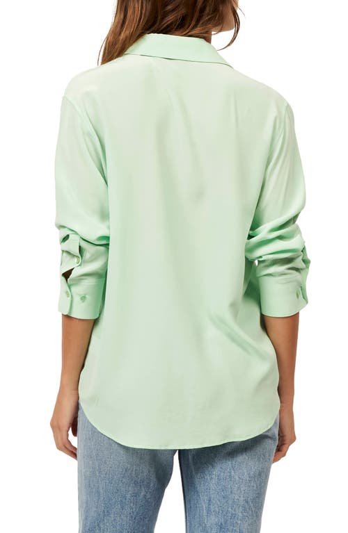 Shop Equipment Essential Silk Button-up Shirt In Green Ash