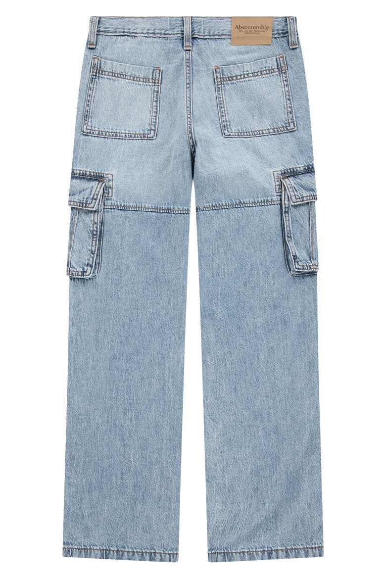 Kids' Baggy Cargo Jeans, Alternate, color, GOAT