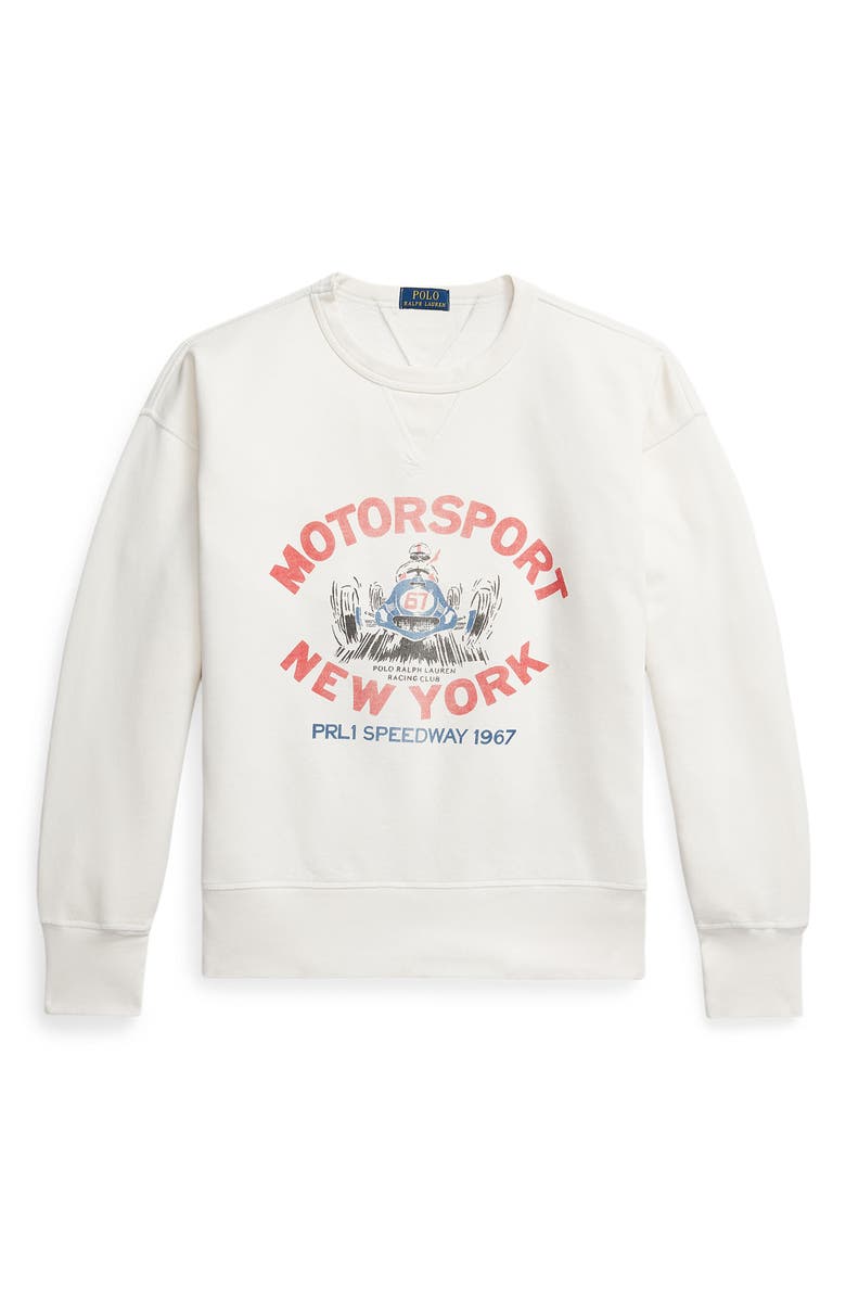 Polo Ralph Lauren Vintage Fit Motorsport Graphic Sweatshirt, Alternate, color, 